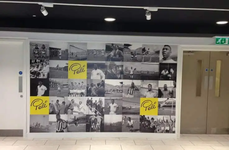 custom printed phototex wall graphic installed by wallace print