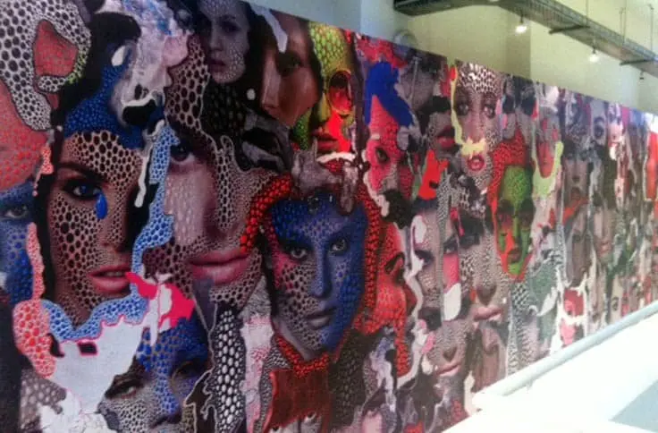 custom printed removable wallpaper graphic installed by wallace print