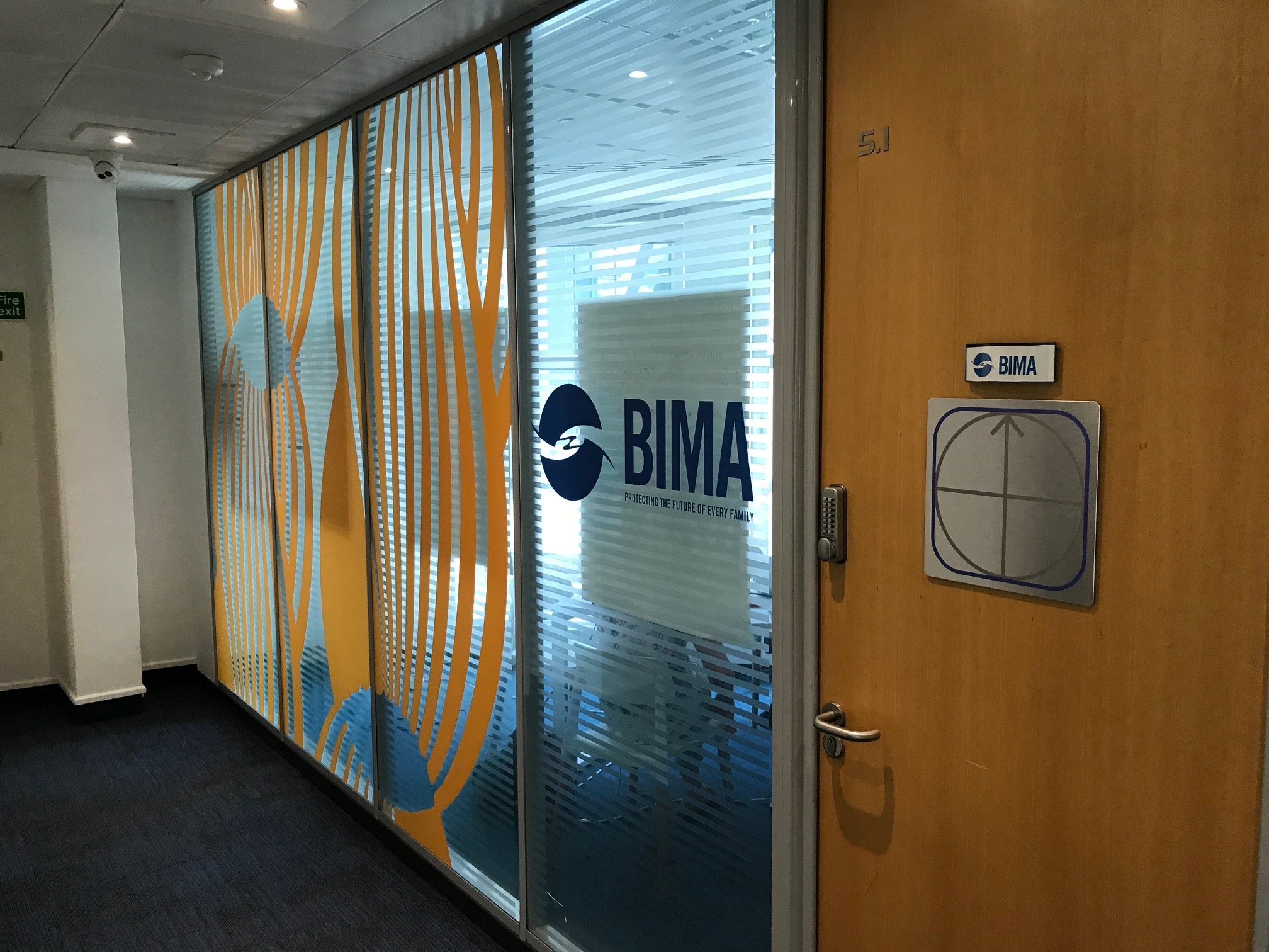 A photo of an office window manifestation