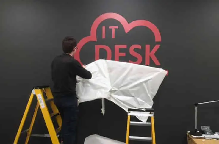 Custom printed cut wall vinyls installed by Wallace Print in Kent