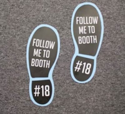 Temporary Floor Graphics, removable floor vinyl